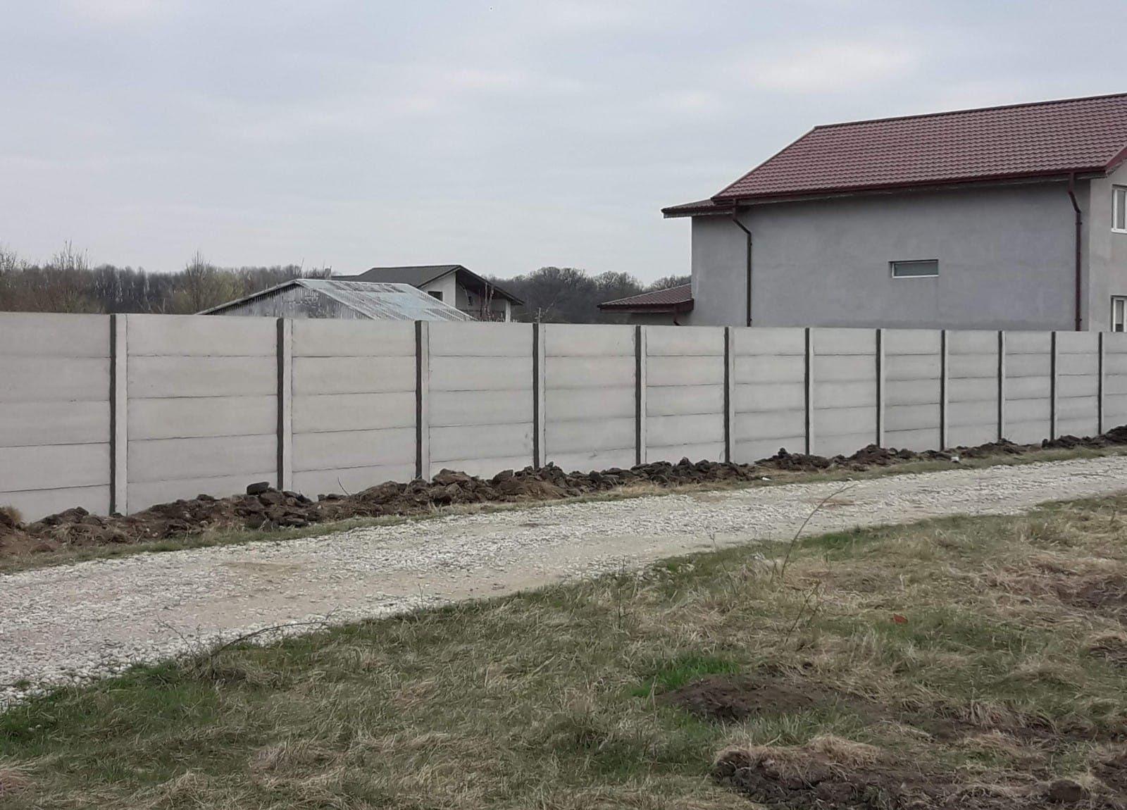 Gard Plăci Beton Gard Simplu
