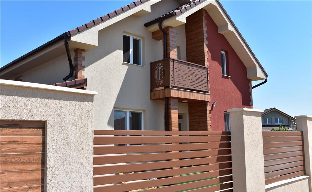 Garduri moderne, porti, balustrade din aluminiu sau otel vopsite in camp electrostatic