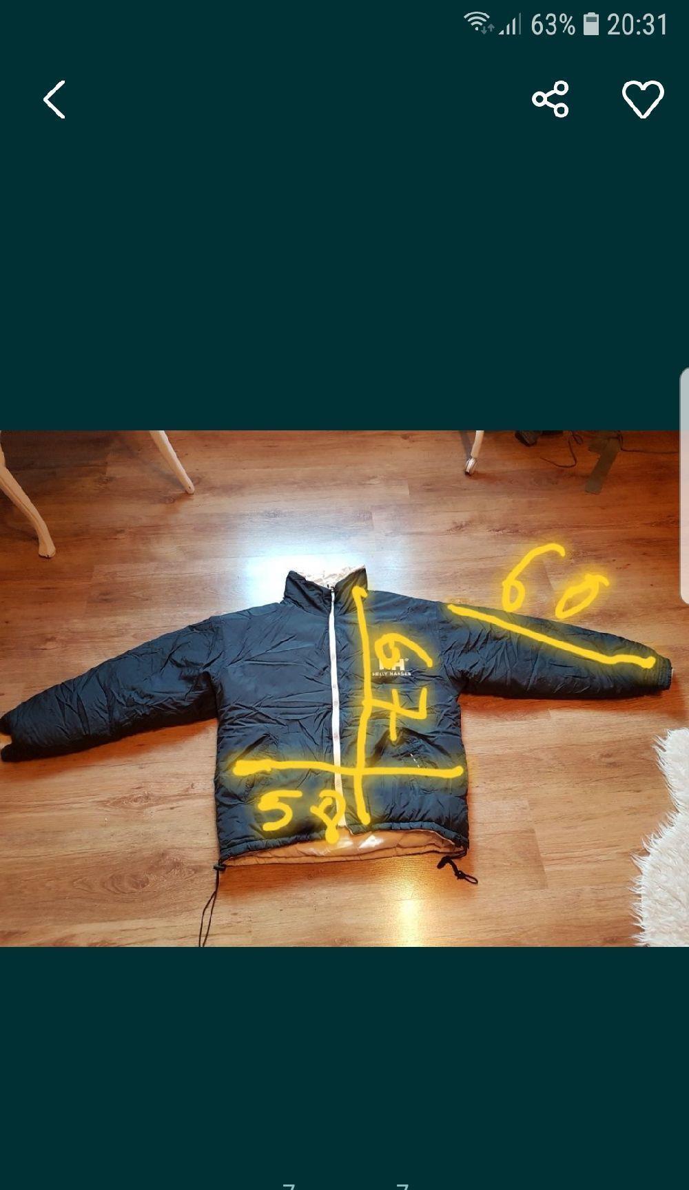 Geaca puf helly hansen 2 fețe puf de gasca
