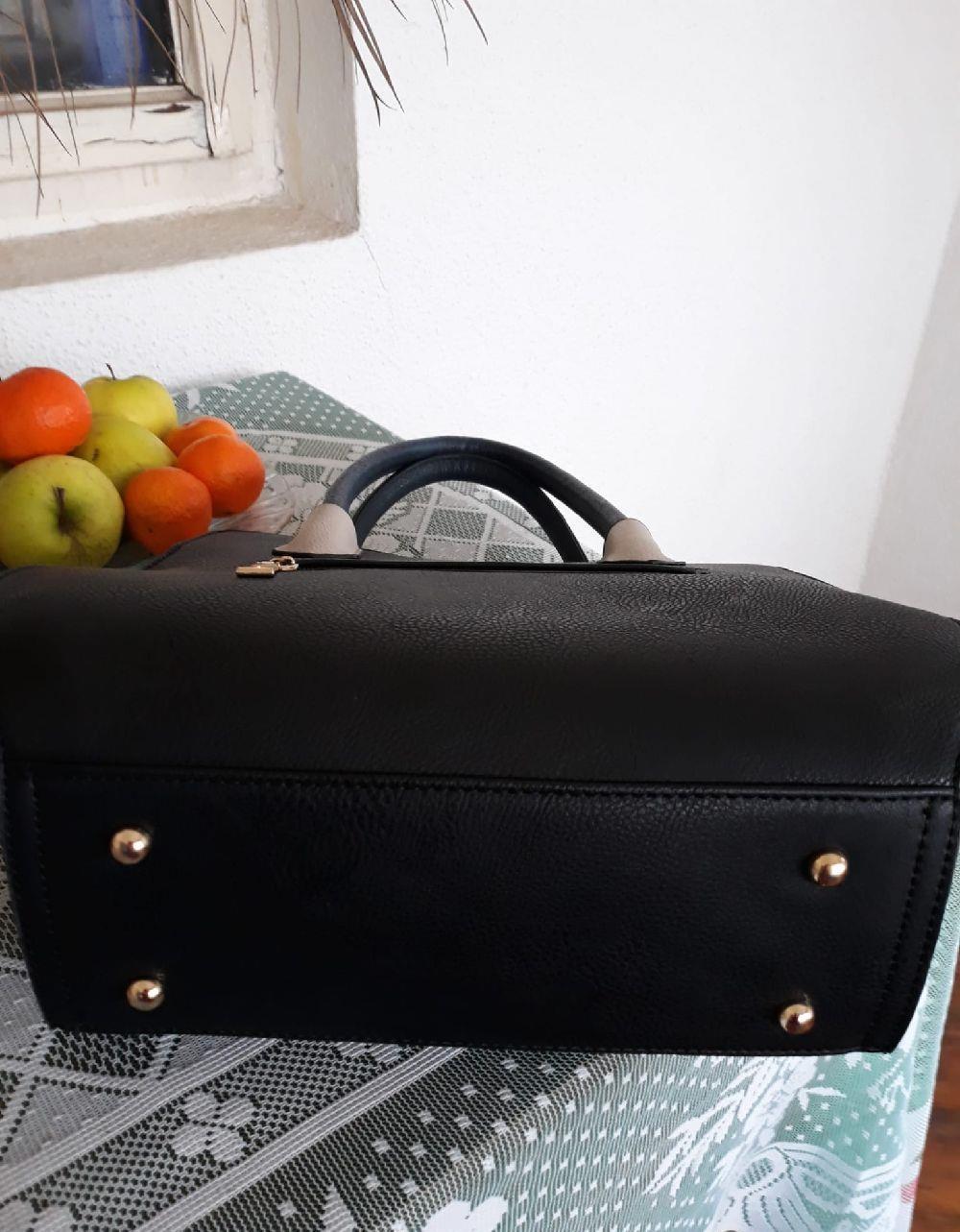 Geanta piele eco roz cu negru