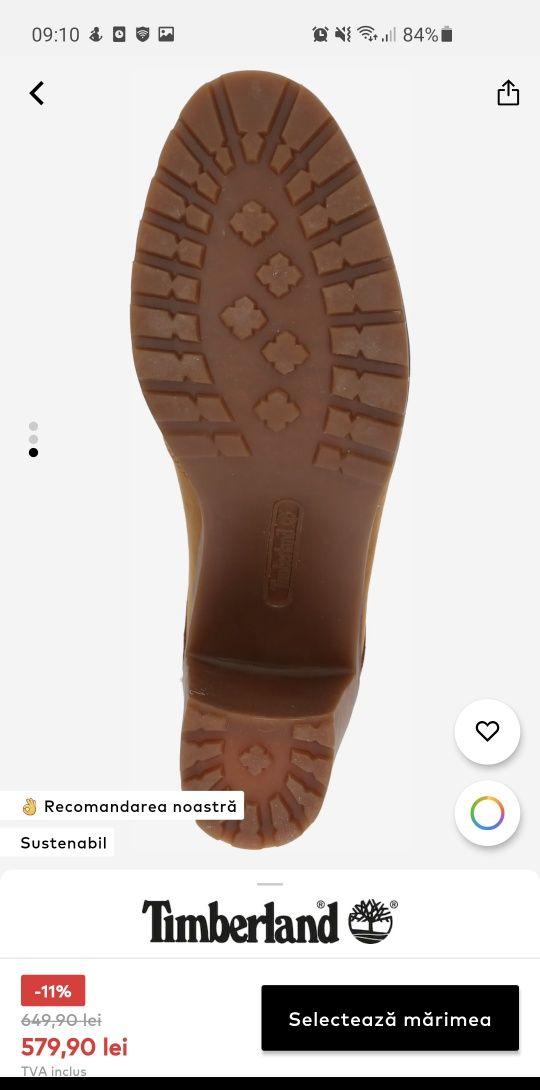 Ghete Timberland, mar.39, piele
