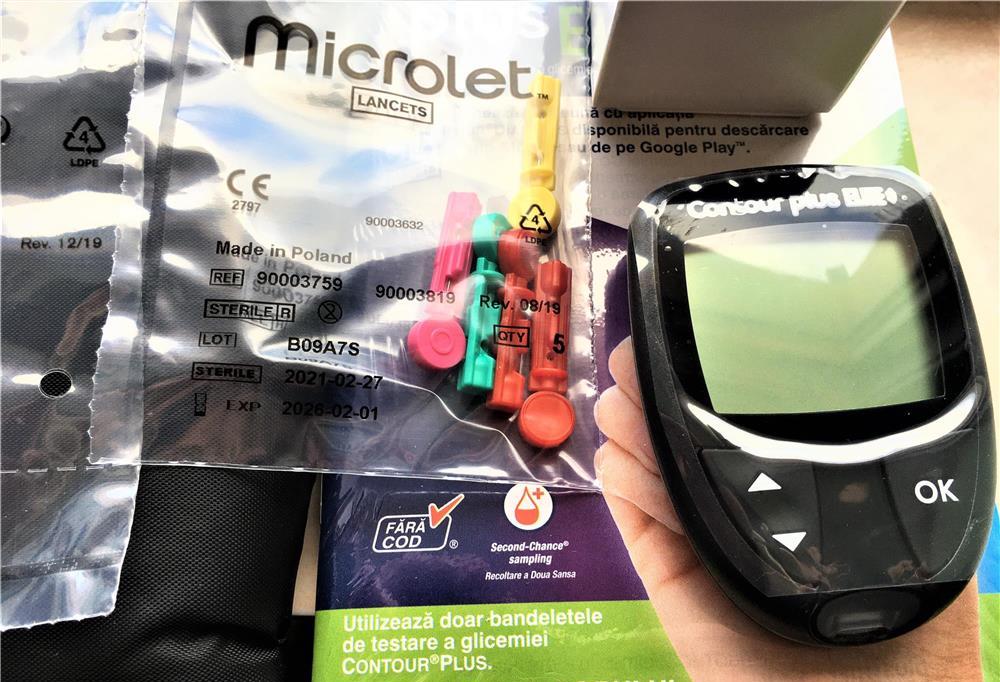 glucometru contour plus elite, bayer. diabetici. control glicemie