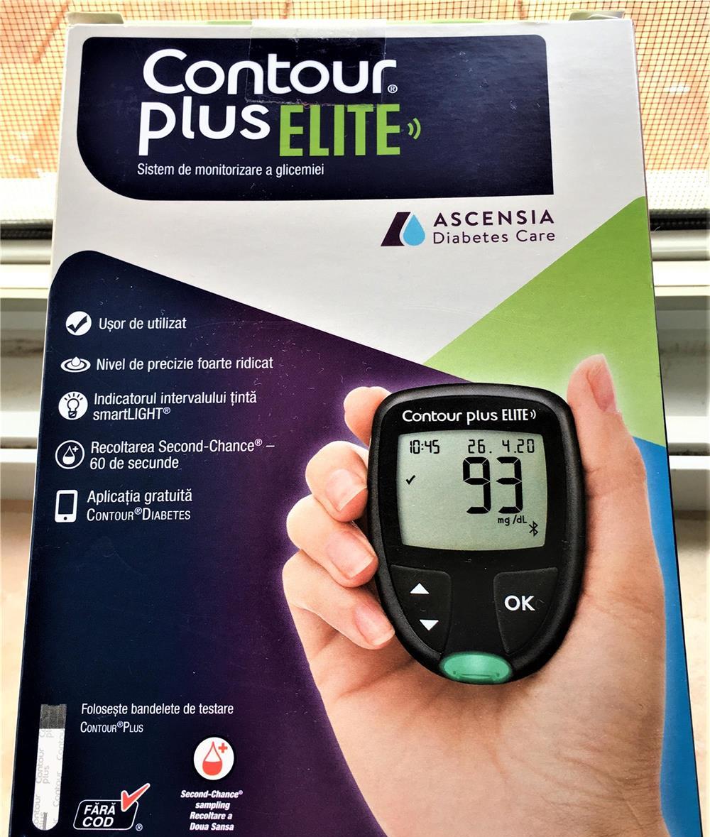 glucometru contour plus elite, bayer. diabetici. control glicemie