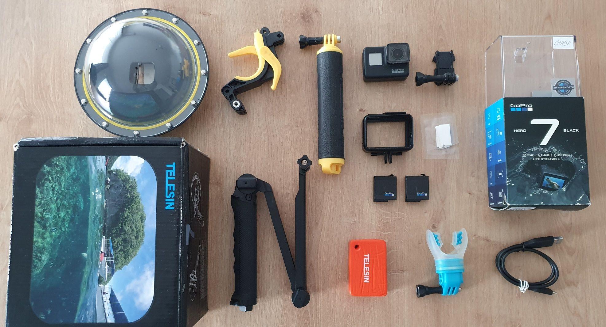 Gopro Hero 7 Black + GoDome / accesorii