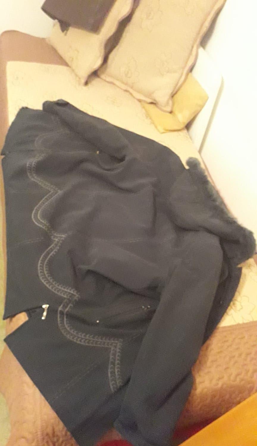 Haina iarna dama, piersica, matlasata, gluga si dublura detasabile, 54.