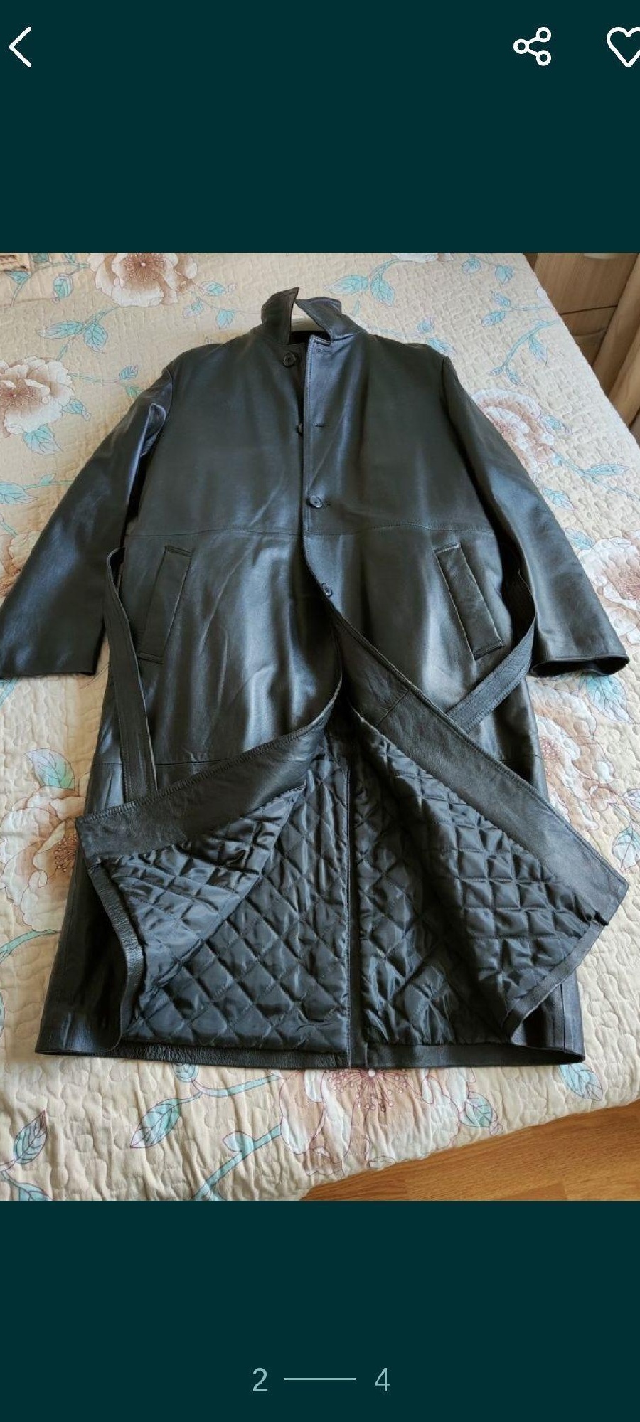 Haină lunga di piele