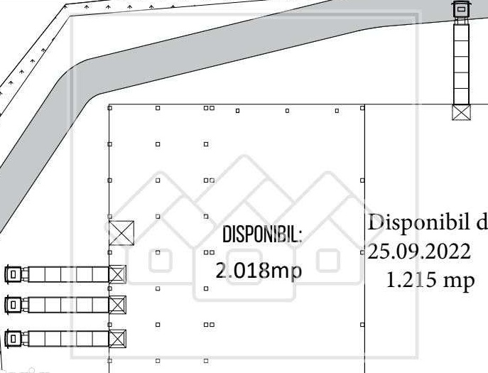 Hala - 1215 mp, din care 76 mp birouri - Zona Industriala Vest