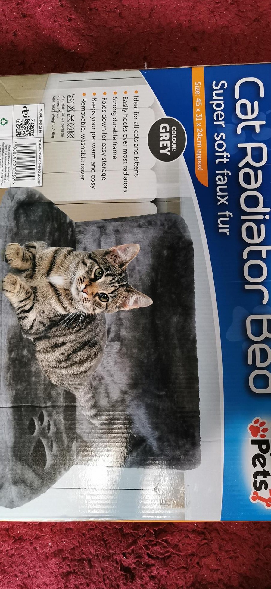 Hamac gri pentru pisici