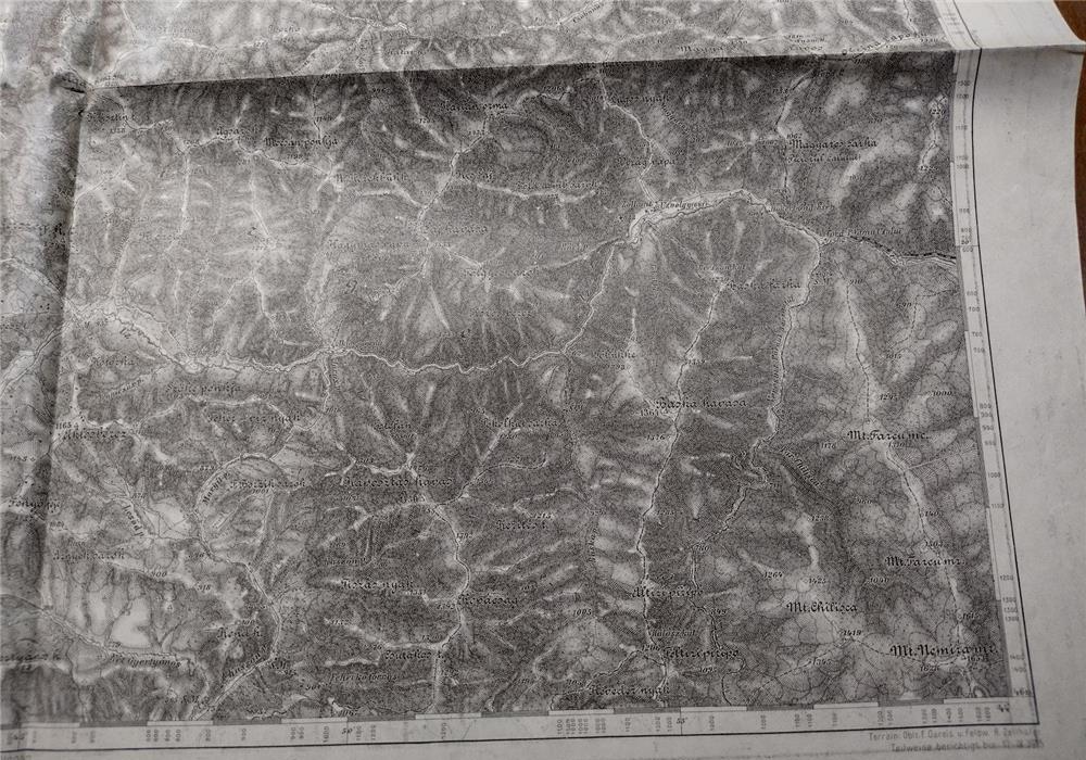 Harta veche -Csik-Ménaság-Armășeni 1915
