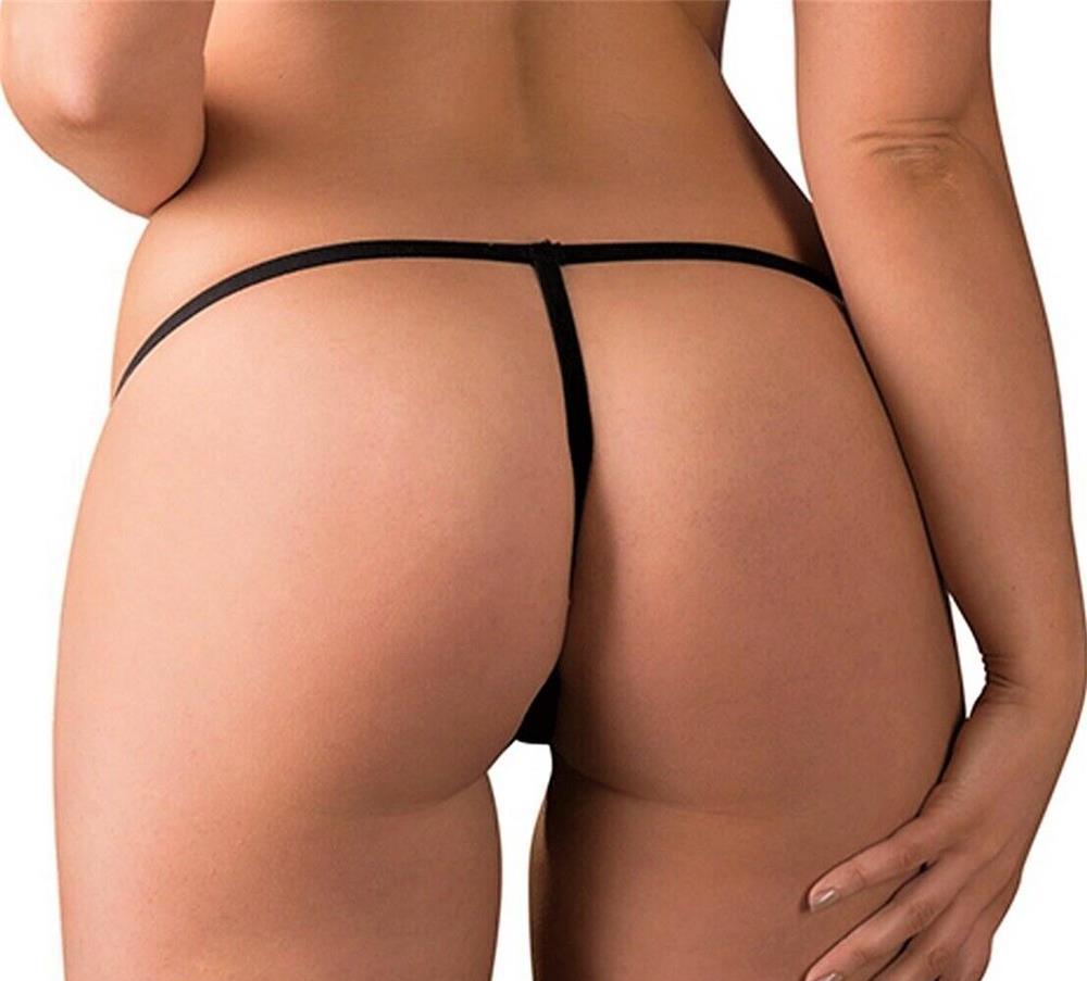 HOT! Chiloti tanga mini snur erotici Passion cu buze fete/femei negru transparenti m.S (noi)