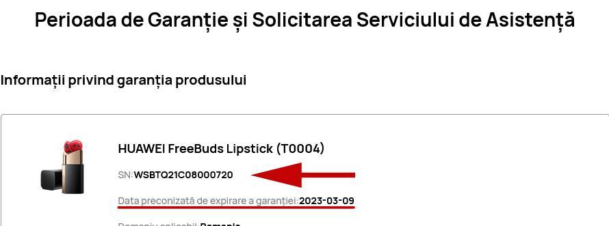 HUAWEI FreeBuds Lipstick sigilate / garanție