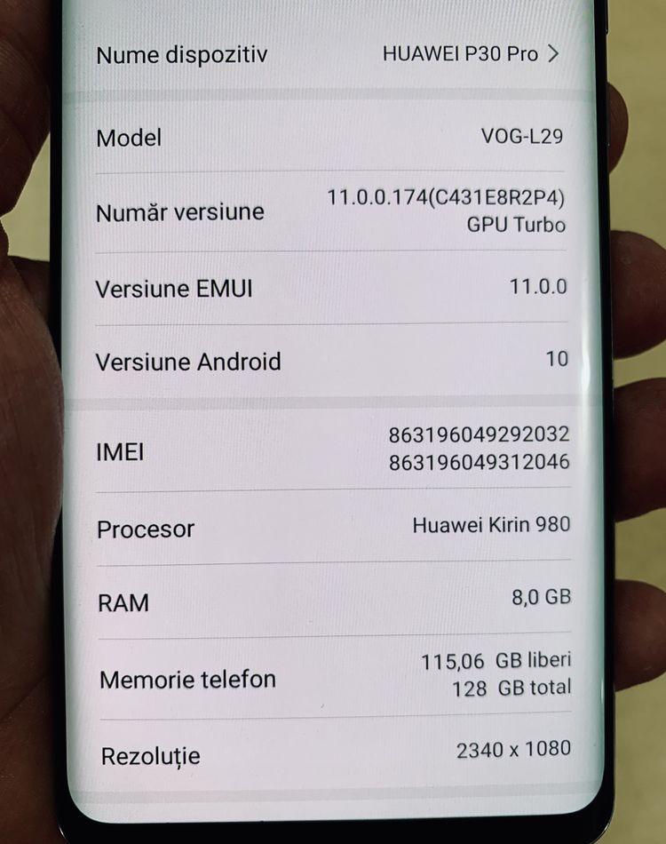 Huawei P30 Pro, 8 GB RAM, Culoare Cameleon, Inc Super Charging, Husa