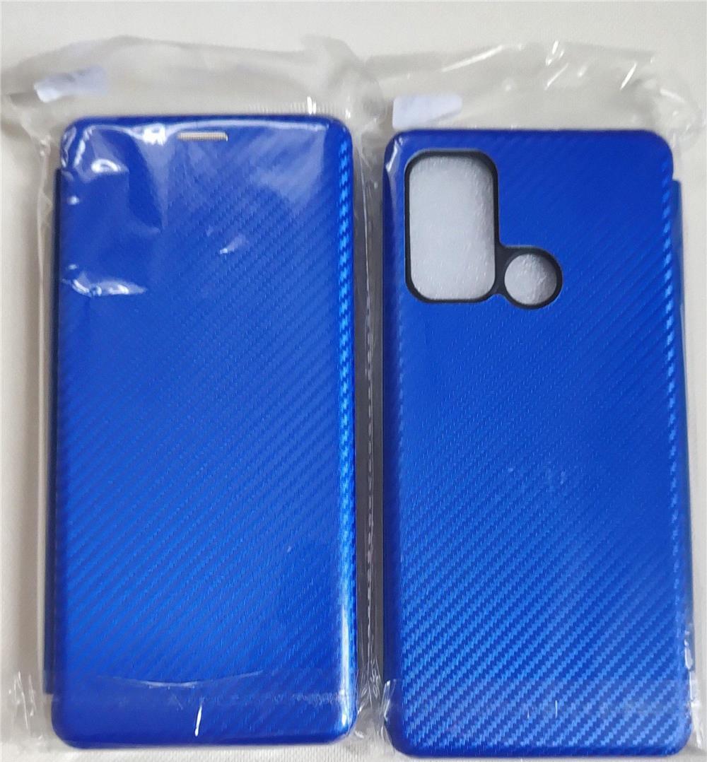 Husă flip-cover Motorola G60S, G60 si G40 Fusion - FIBRĂ DE CARBON