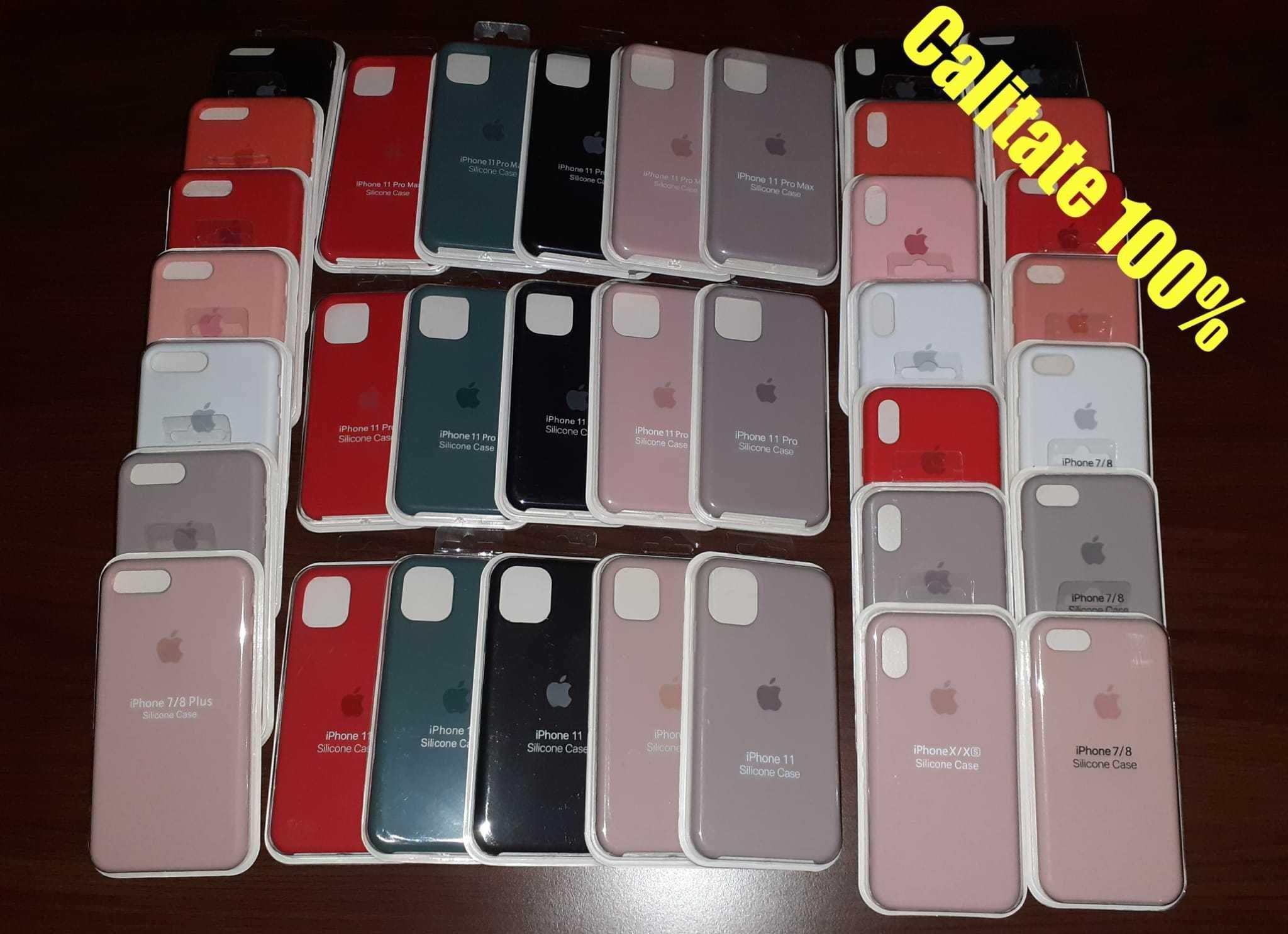Husa iPhone 11-12-13-PRO/7/8/+ Plus X/Xs/Max SE2 XR Carcasa Silicon