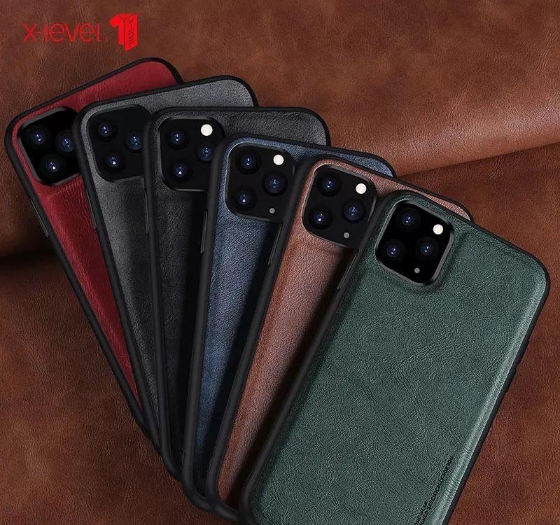 Husa Iphone 13 PRO MAX X LEVEL Imitatie Piele Slim