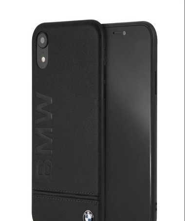 Husa iPhone XR BMW Signature Piele Neagra