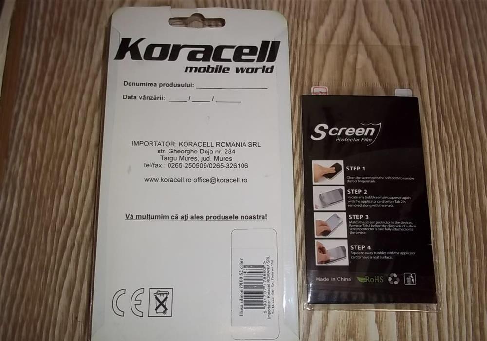 Husa spate + folie protectie samsung s2 i 9100