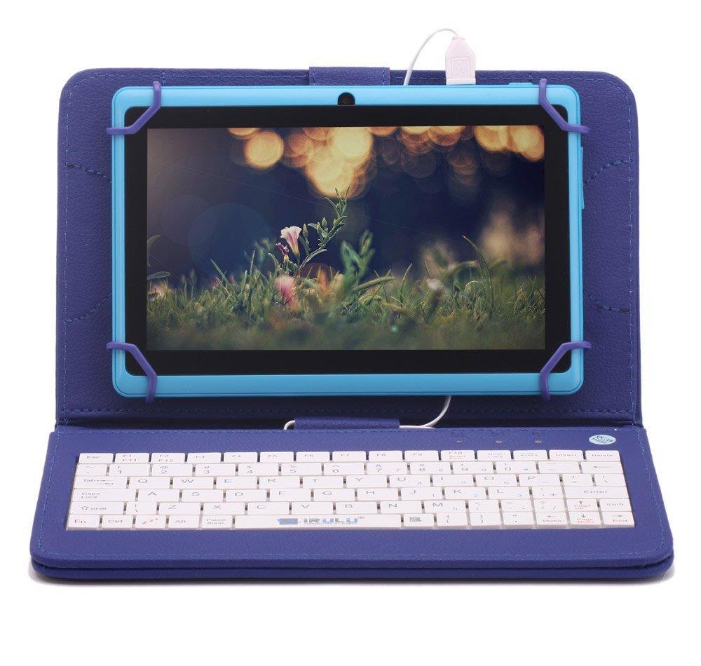 Husa Tableta 9 Inch Cu Tastatura Micro Usb Model X , Albastru C15