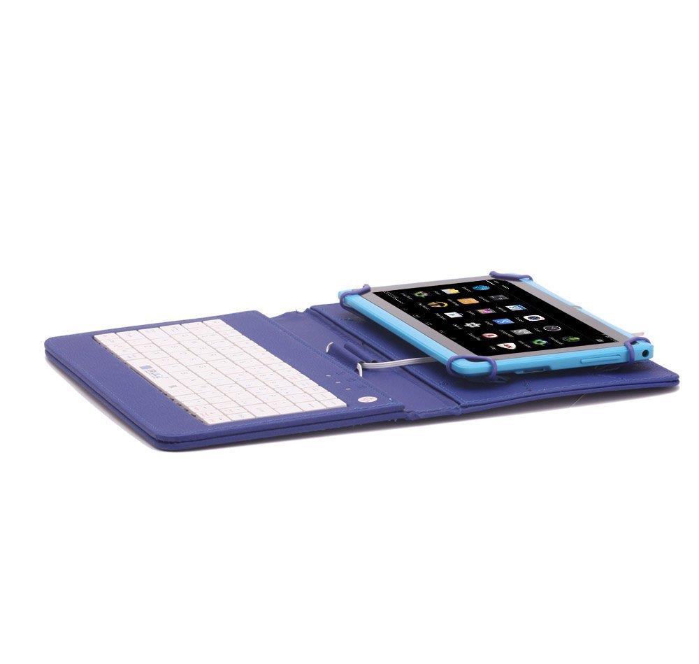 Husa Tableta 9 Inch Cu Tastatura Micro Usb Model X , Albastru C15