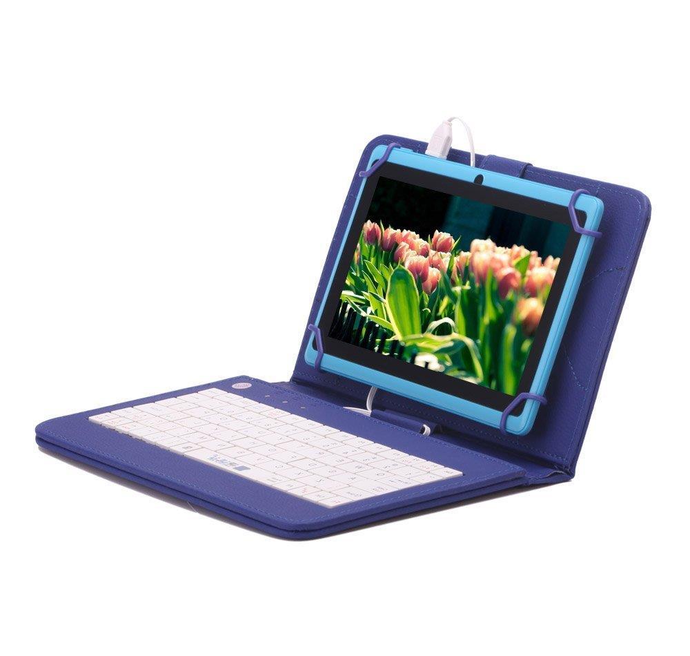 Husa Tableta 9 Inch Cu Tastatura Micro Usb Model X , Albastru C15