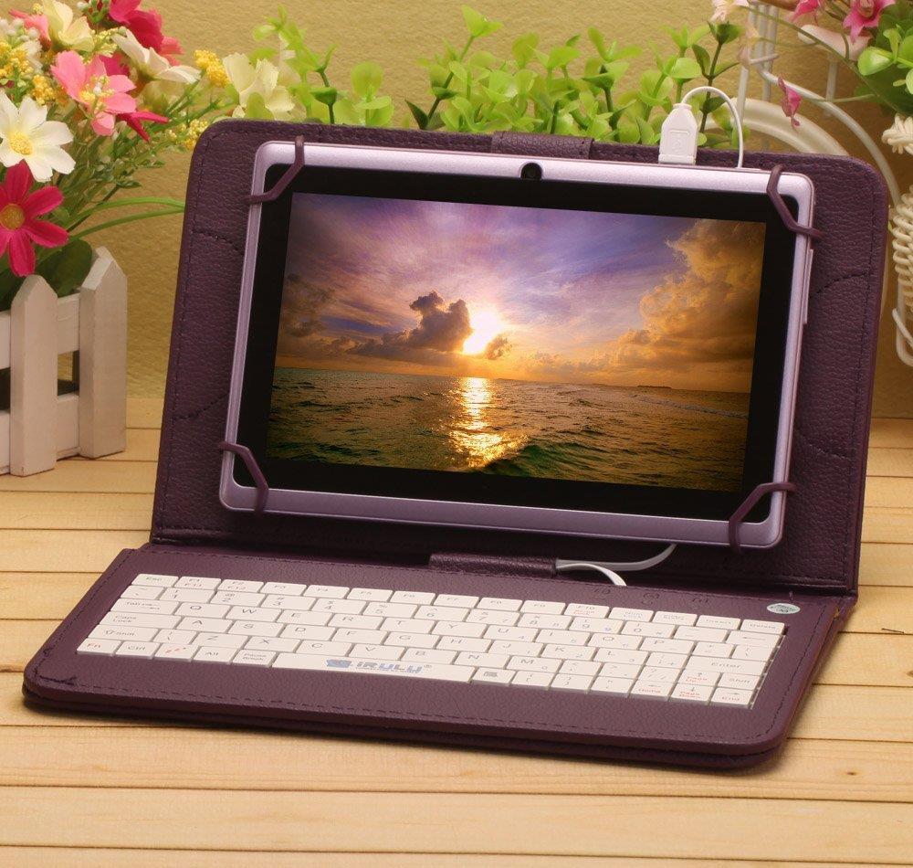 Husa Tableta Cu Tastatura MRG, Model X, 8 Inch, Micro USB, Mov C9