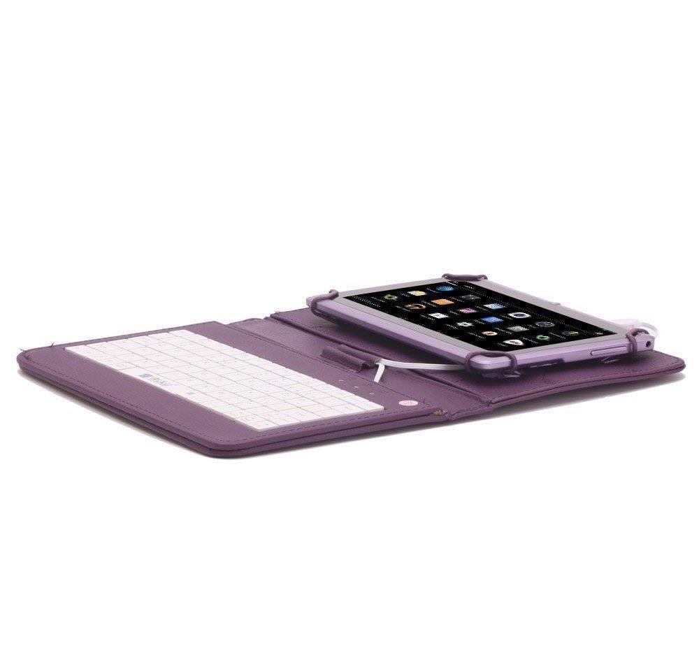 Husa Tableta Cu Tastatura MRG, Model X, 8 Inch, Micro USB, Mov C9