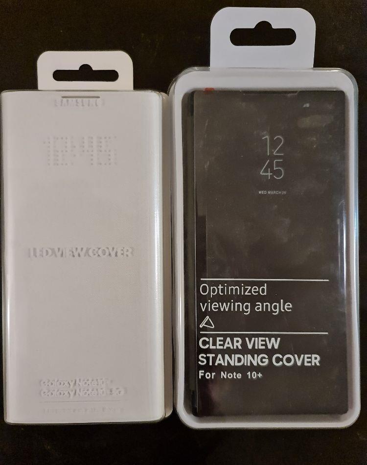 Husa telefon LED/Clear Flip Cover Samsung Note10+