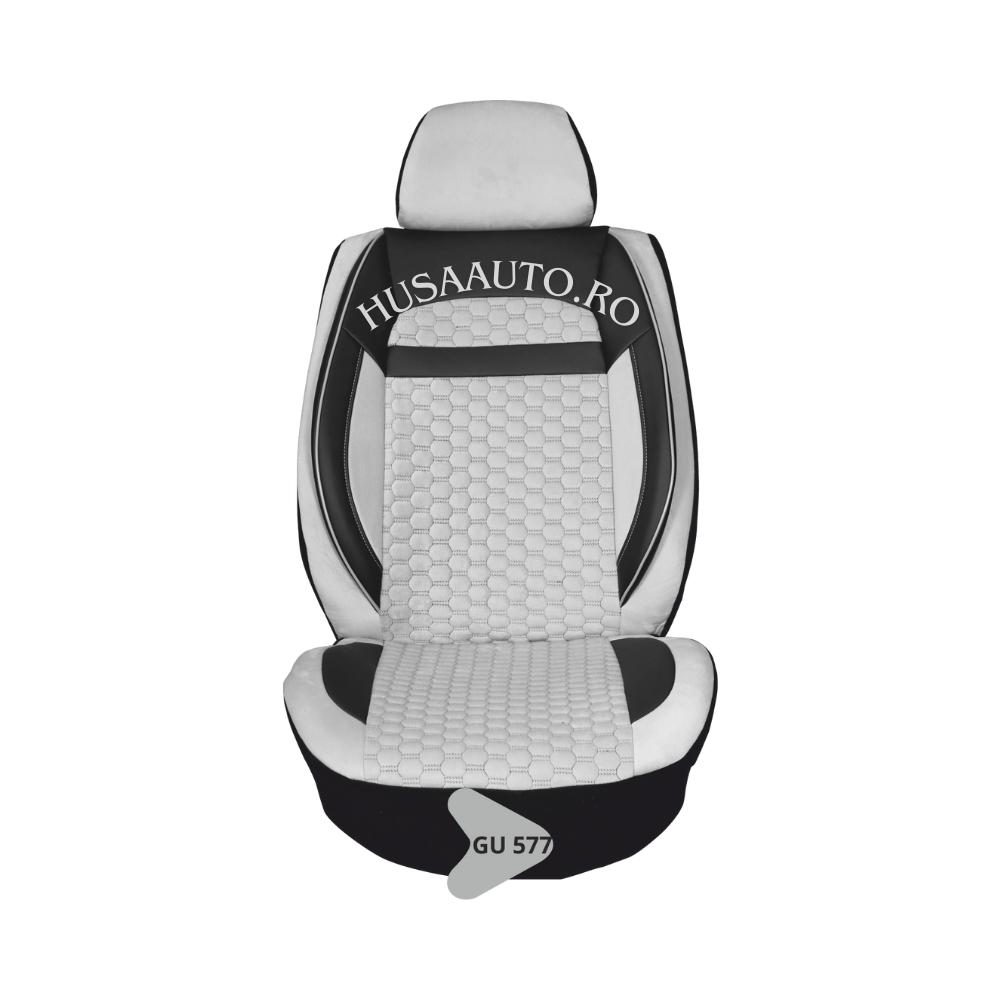 Huse Auto Velur Romb + Piele GU