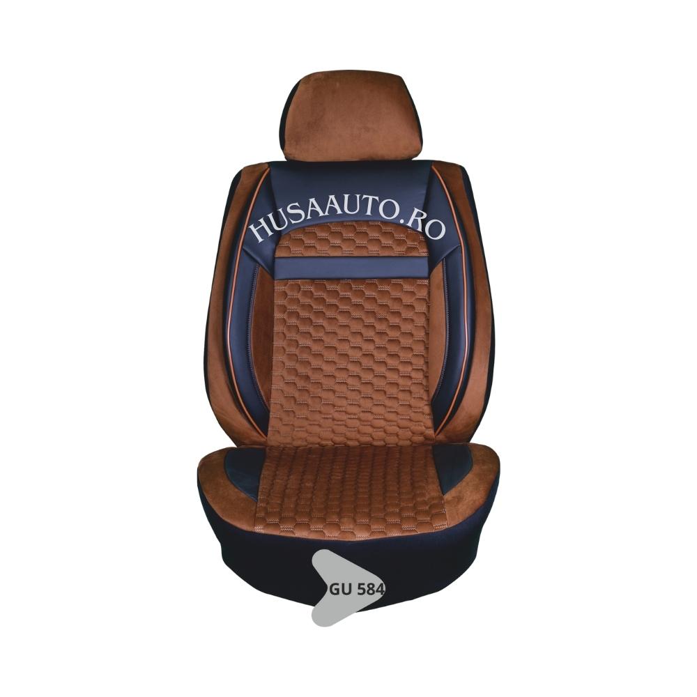 Huse Auto Velur Romb + Piele GU