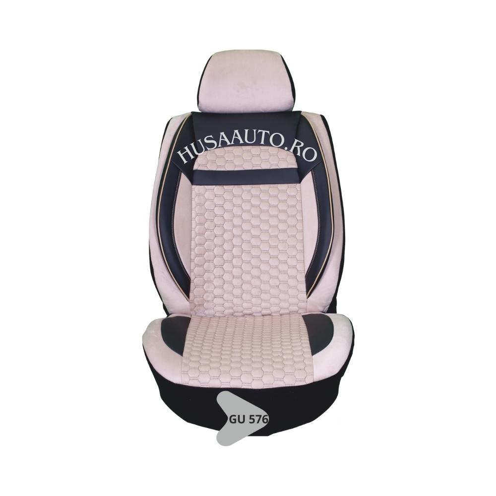 Huse Auto Velur Romb + Piele GU