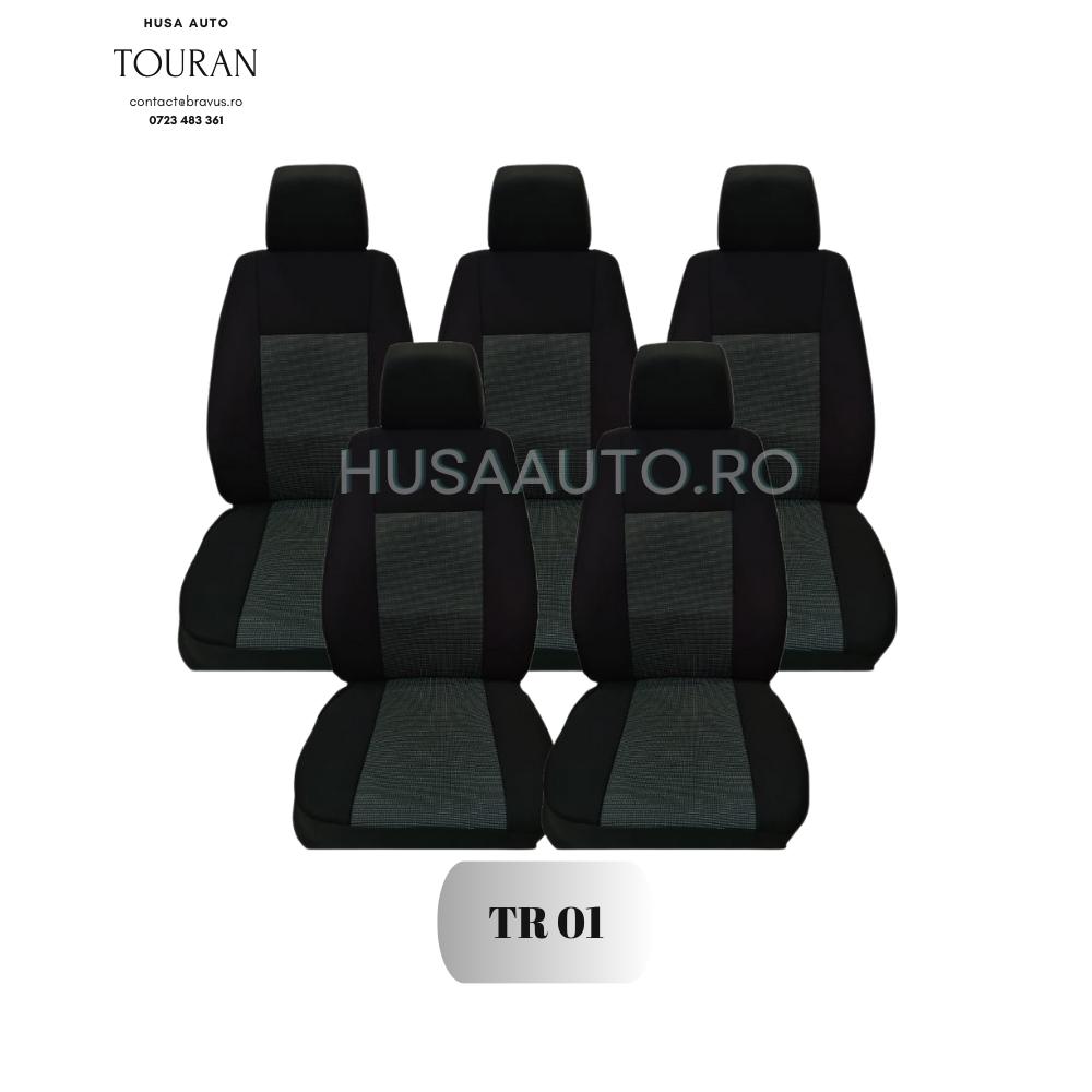 Huse Scaun Auto din piele ecologica/stofa Touran - husa cotiera cadou-