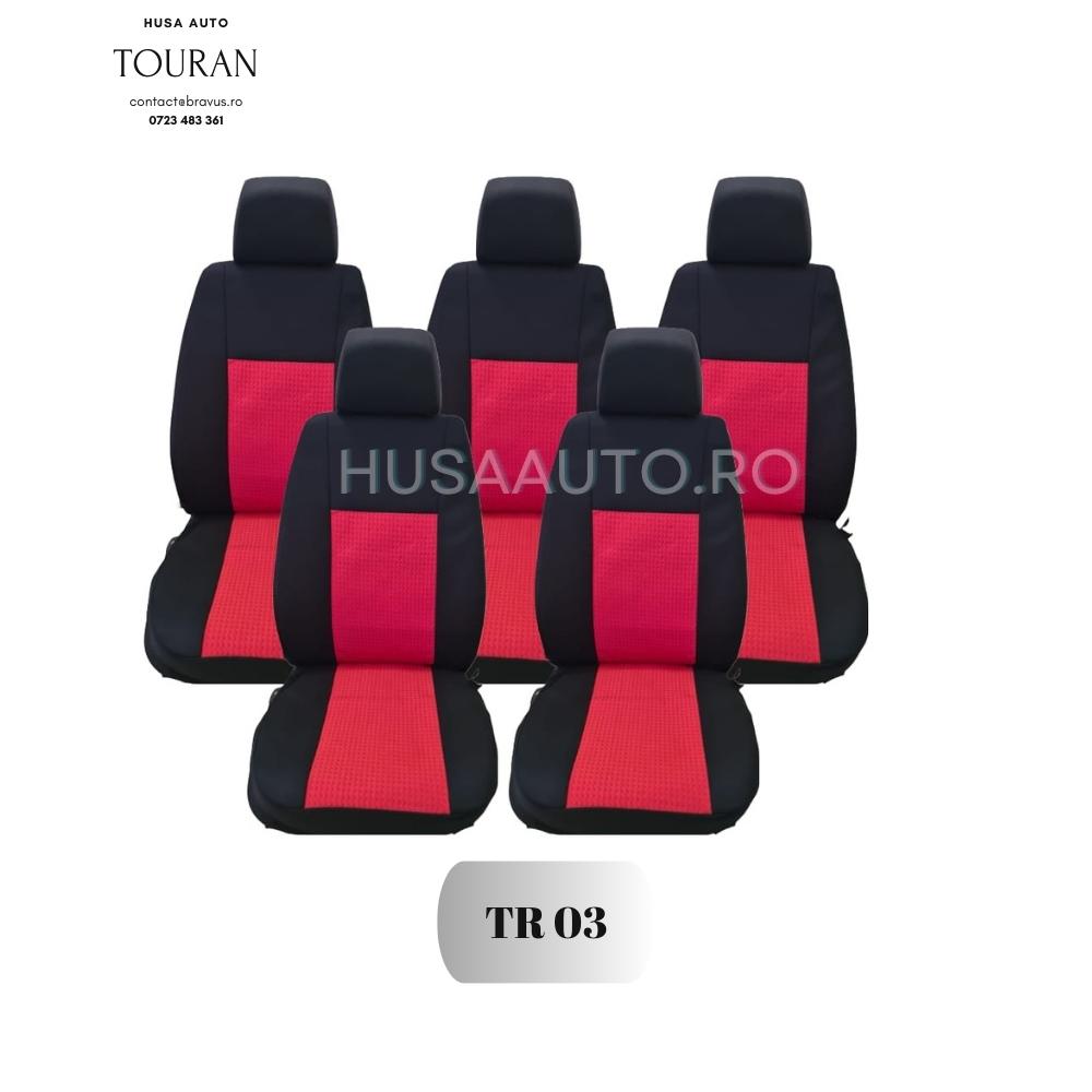 Huse Scaun Auto din piele ecologica/stofa Touran - husa cotiera cadou-