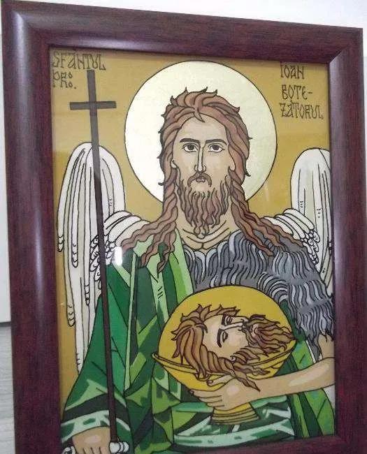 Icoane pe sticla