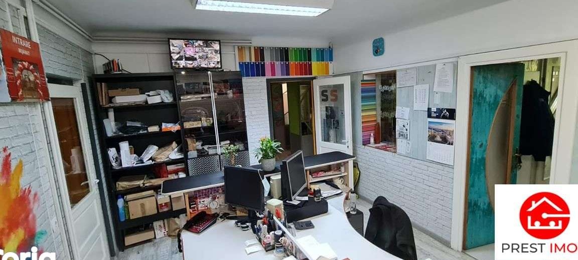 Imobil cu spatii de birouri, hale de productie si apartament