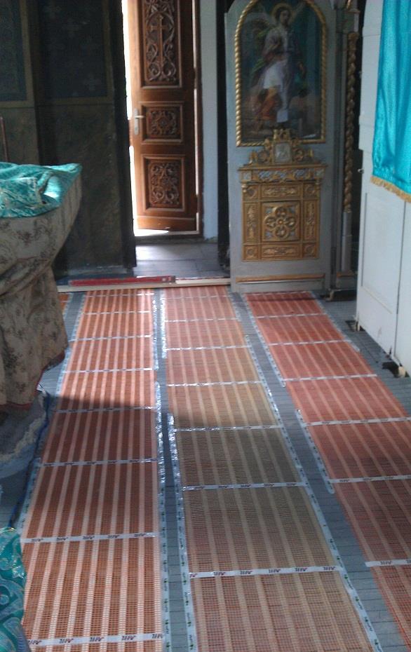 Incalzire electrica in pardoseala cu Ribon din metale amorfe