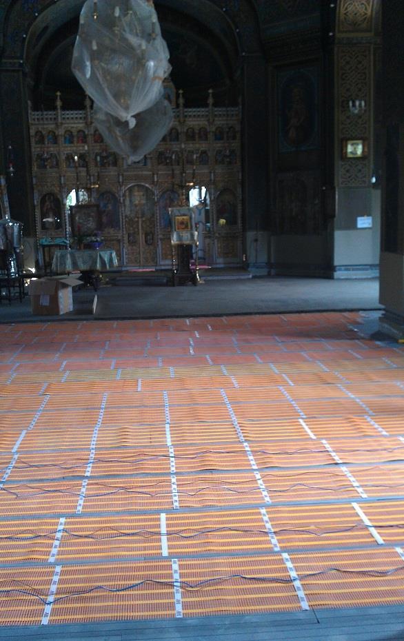 Incalzire electrica in pardoseala cu Ribon din metale amorfe