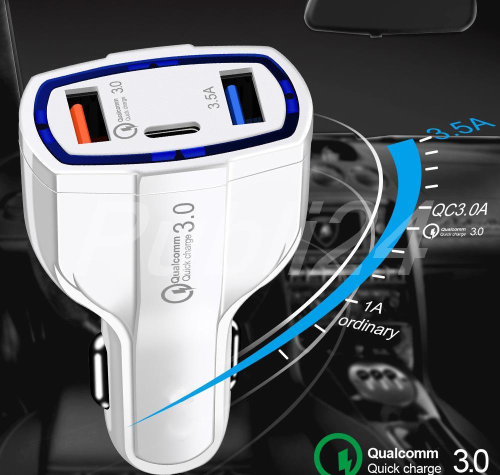 Incarcator Auto MRG M-JX-608, 7Ah, USB PD Type-C, Cablu MicroUSB inclus C497