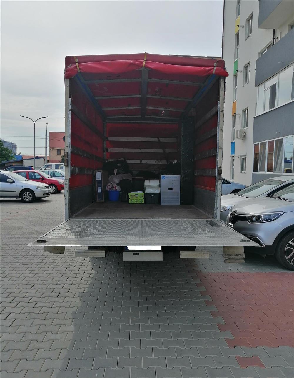 Inchiriere duba sau camion + sofer, transport de marfuri sau materiale, mutari locuinte