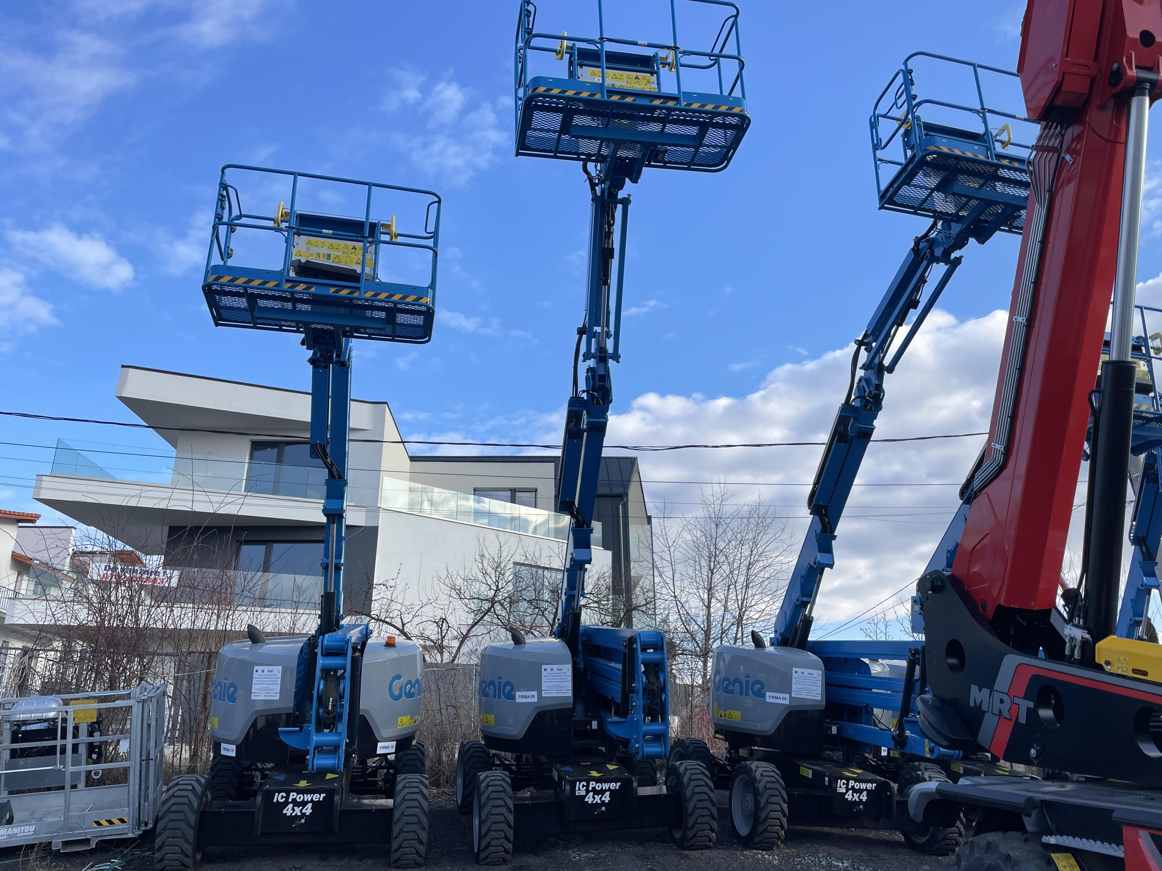 Inchiriere nacele 4x4, Automacara, Manitouri si alte utilaje de constructii