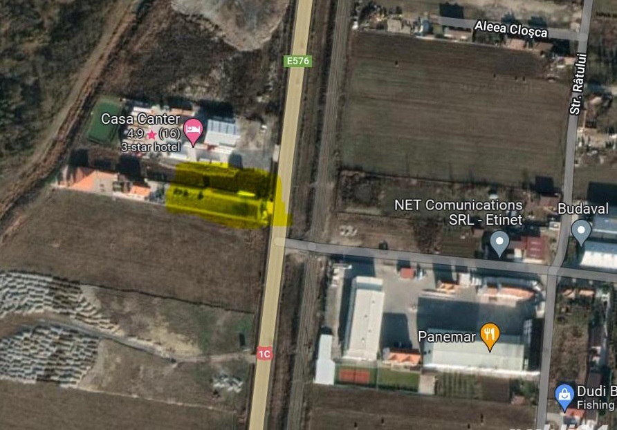 închiriere teren 2600 mp la drumul european E576