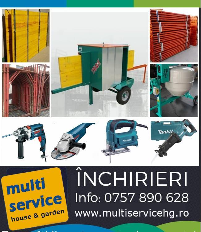 Inchirieri echipamente si unelte pentru constructii si reparatii