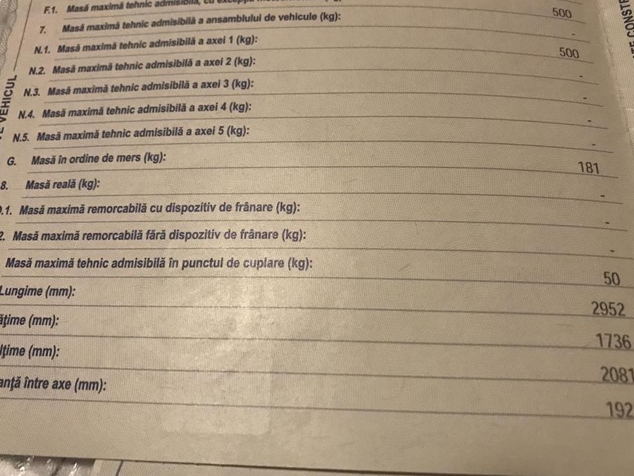 ÎNCHIRIEZ REMORCUTA 500 kg
