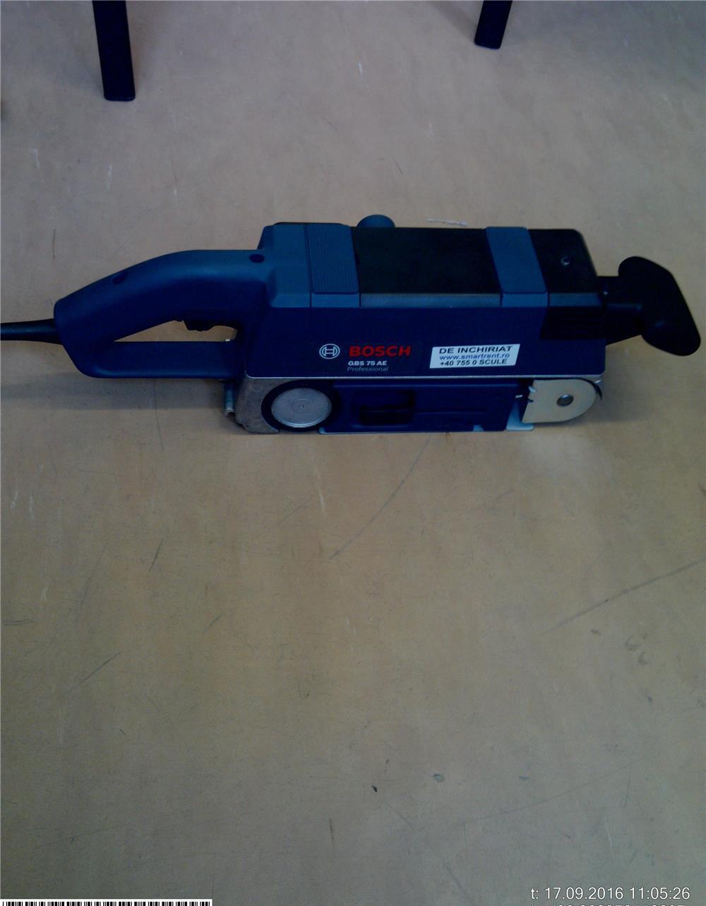 Inchiriez slefuitor cu banda Bosch GBS75AE