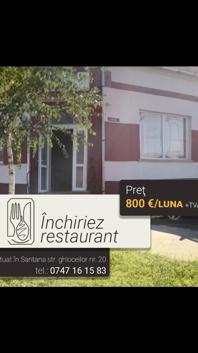 Inchiriez spatiu comercial loc Santana