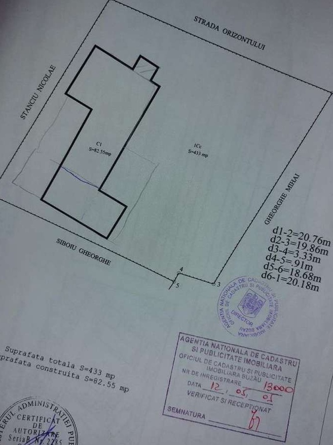 INCHIRIEZ TEREN 435 mp, deschidere 21 m,  Penny -str. Orizontului