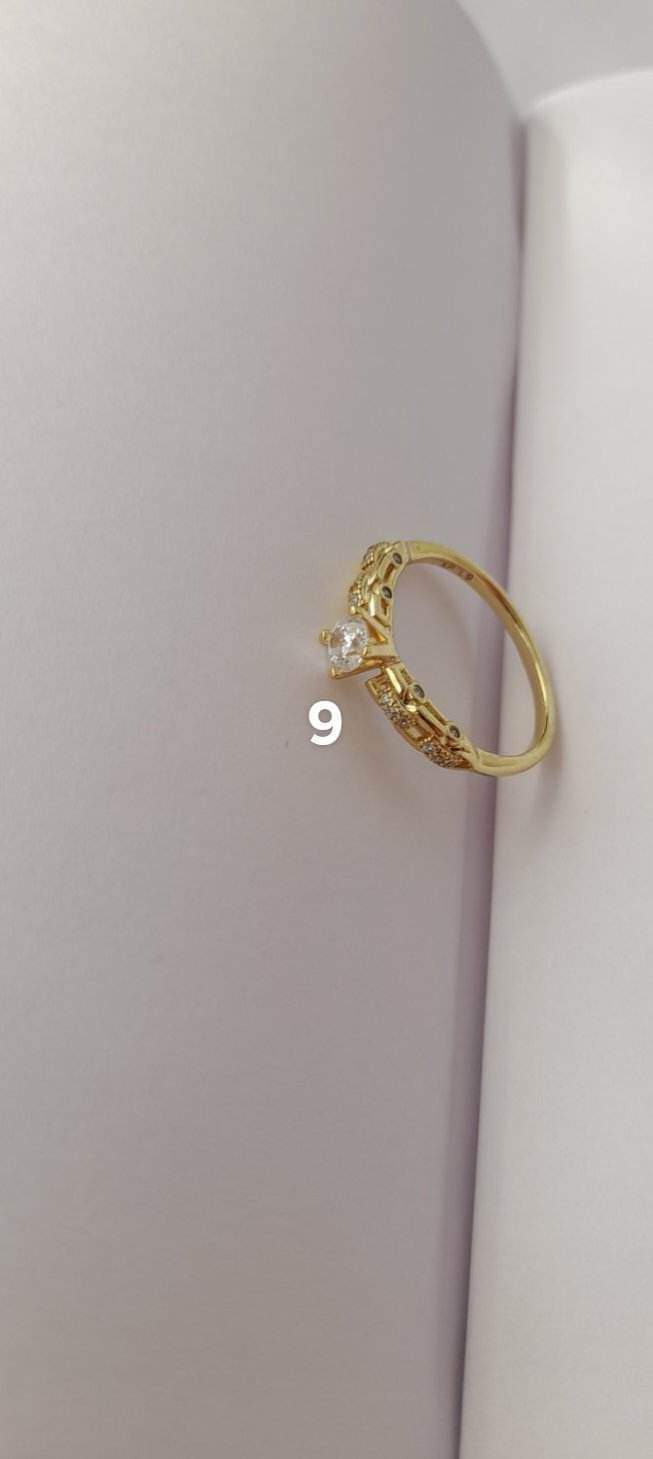 Inele titan placat cu aur de 14k și 18k