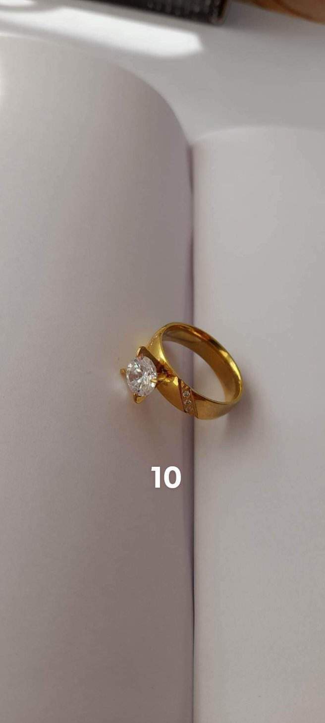 Inele titan placat cu aur de 14k și 18k