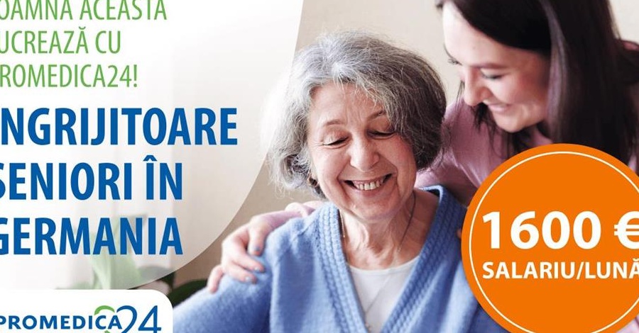 Ingrijire batrani in Germania - SALARIU 1600 EURO / luna