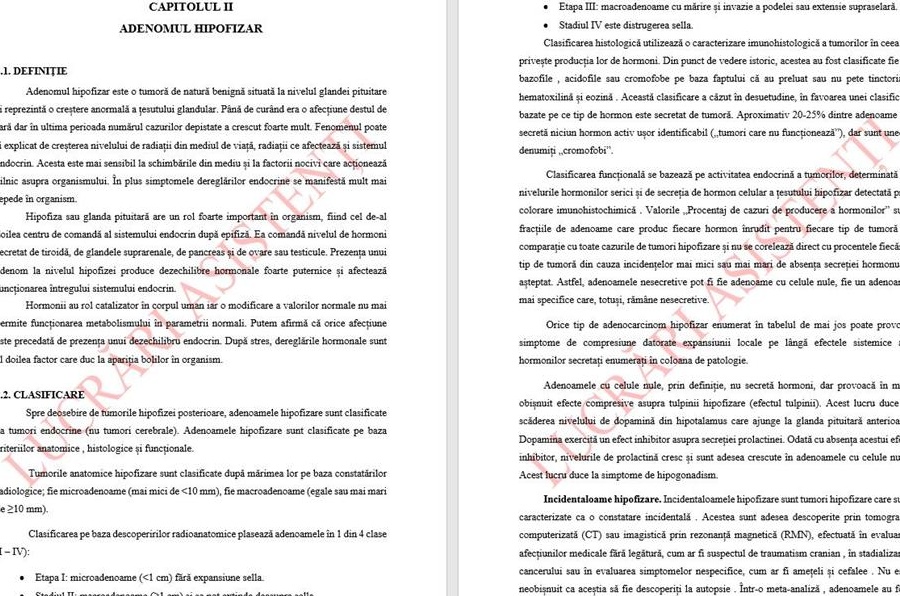Ingrijirea pacientului cu Adenom Hipofizar- Licenta AMG