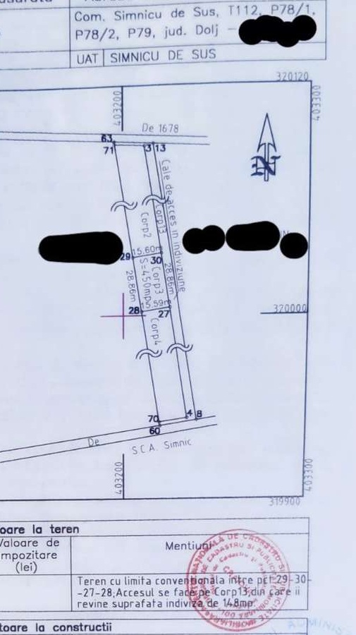 Intravilan, 450m.p., Dudovicești (Albești), 3km ,între case